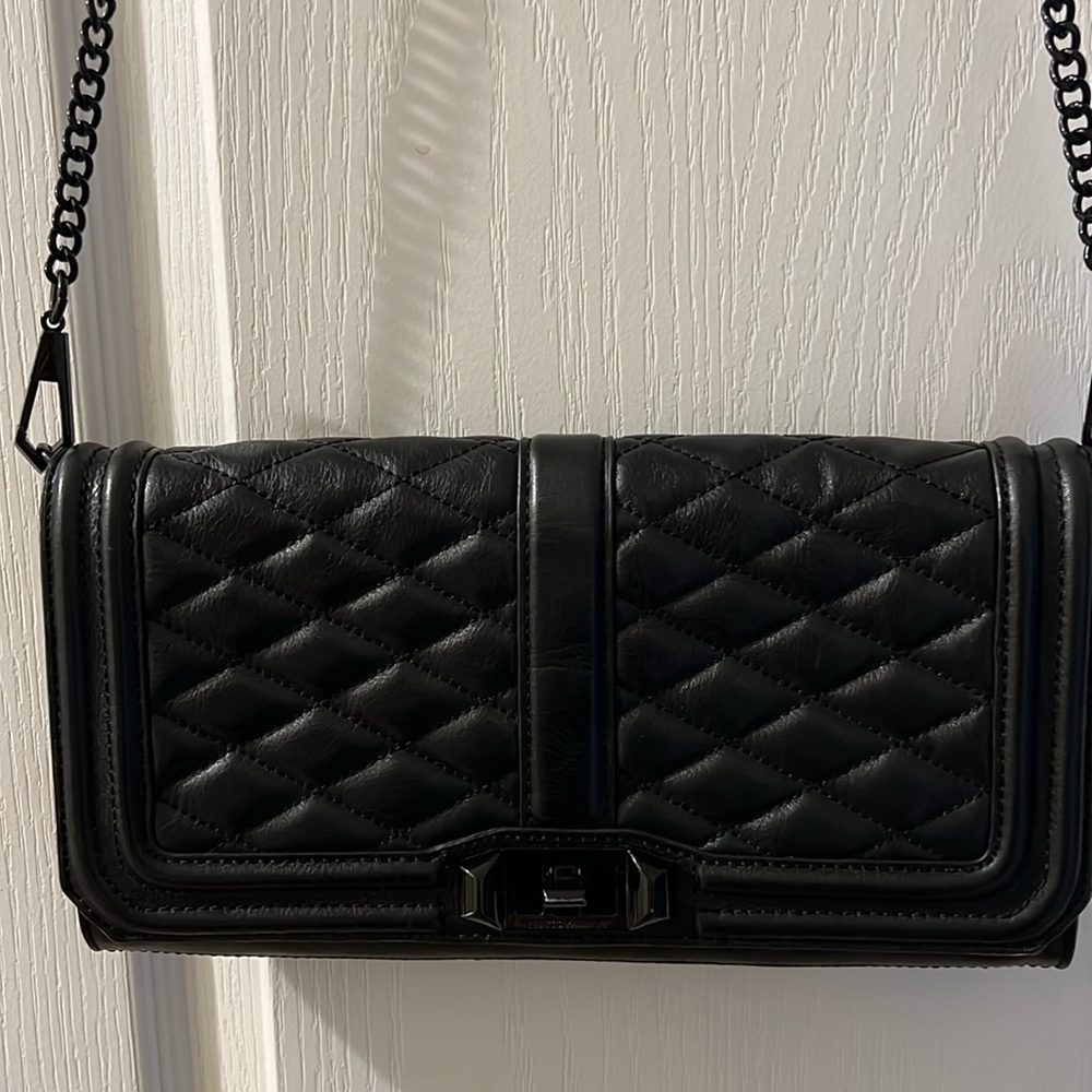 Rebecca Minkoff Black Quilted Wristlet